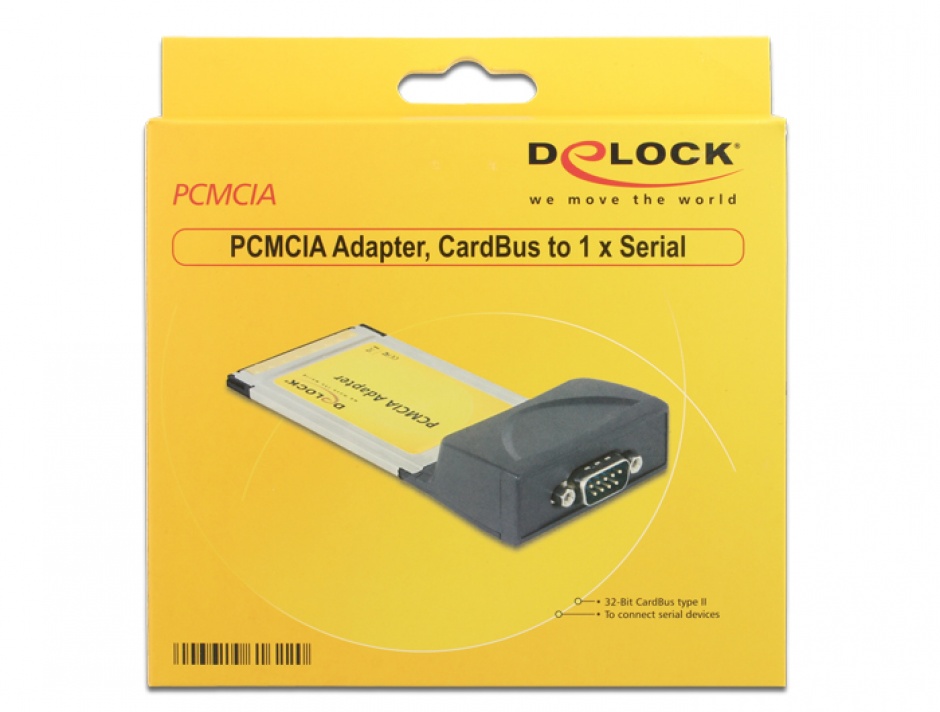 Imagine PCMCIA CardBus la 1 port serial, Delock 61622