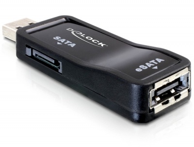 Imagine Adaptor USB 2.0 la eSATAp si SATA, Delock 61711