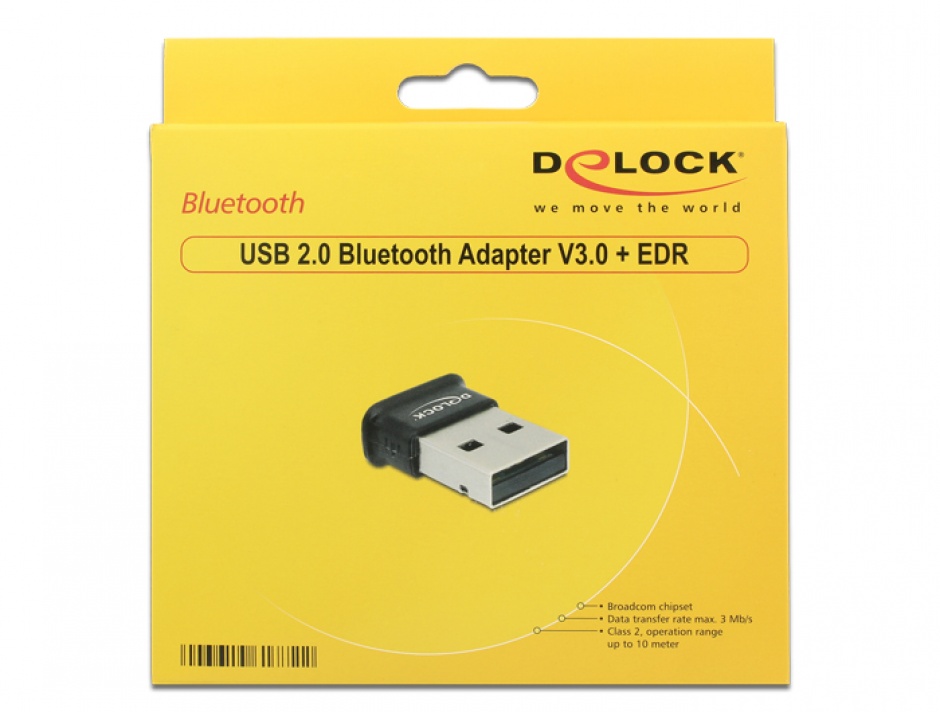 Imagine Adaptor USB 2.0 Bluetooth V3.0, EDR, Delock 61772