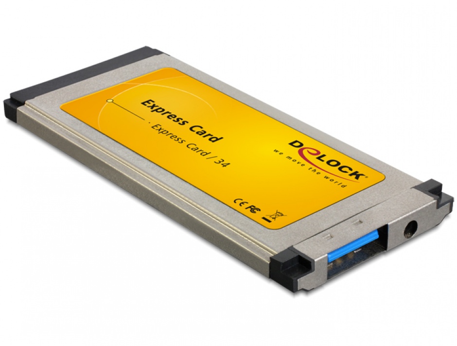 Imagine Placa ExpressCard la 1 port USB 3.0 slim, Delock 61872