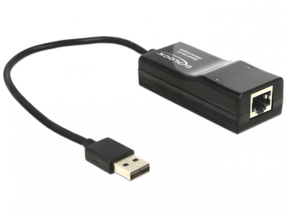 Imagine Placa de retea USB 2.0 la LAN Gigabit, Delock 61969