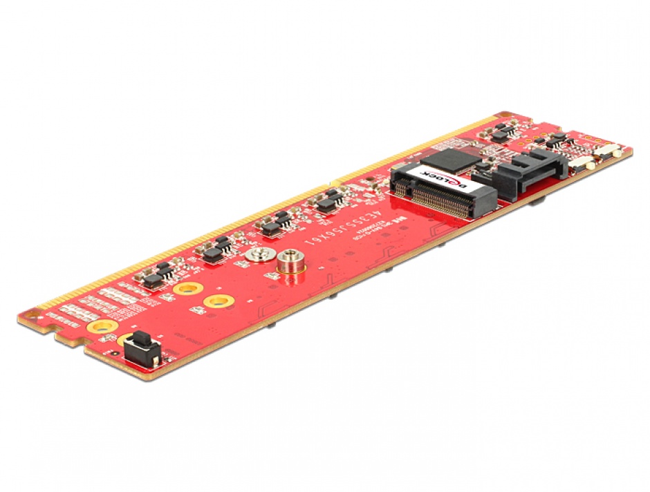 Imagine Adaptor DDR3 la Dual SATA 6Gb/s RAID Module - 2 x M.2 NGFF, Delock 62622