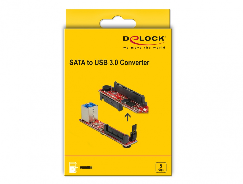 Imagine Convertor SATA 6 Gb/s la USB 3.0-B, Delock 62652