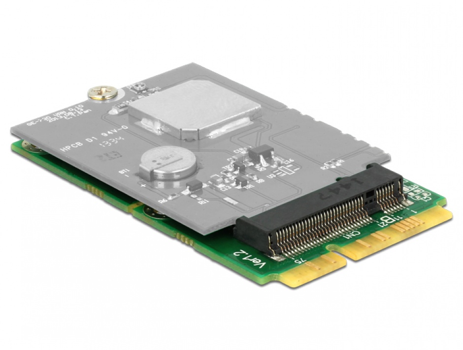 Imagine Adaptor mini PCIe la M.2 NGFF key B, Delock 62654