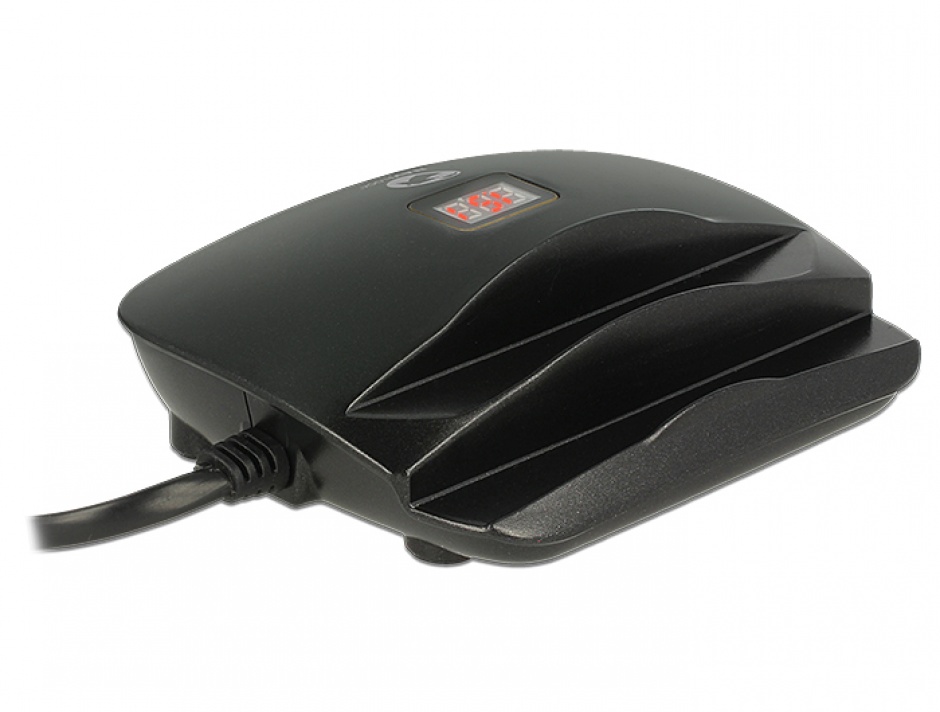 Imagine Incarcator priza (Statie de incarcare) 4 porturi + 2 x Suport Smartphone / Tableta si indicator LED 