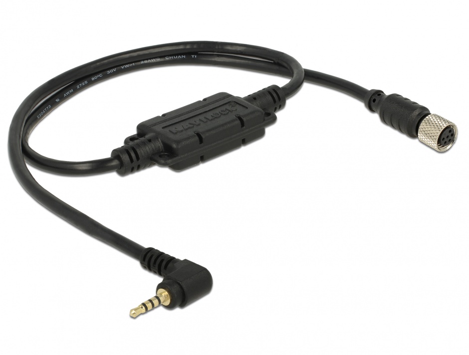 Imagine Cablu M8 waterproof la jack 2.5 mm 4 pini 90° TTL (5 V), Navilock 62888