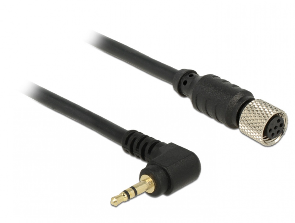 Imagine Cablu M8 waterproof la jack 2.5 mm 3 pini 90° TTL (5 V), Navilock 62893 