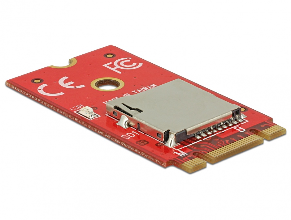 Imagine Adaptor M.2 Key B+M la 1 x Micro SD Card Slot, Delock 62983
