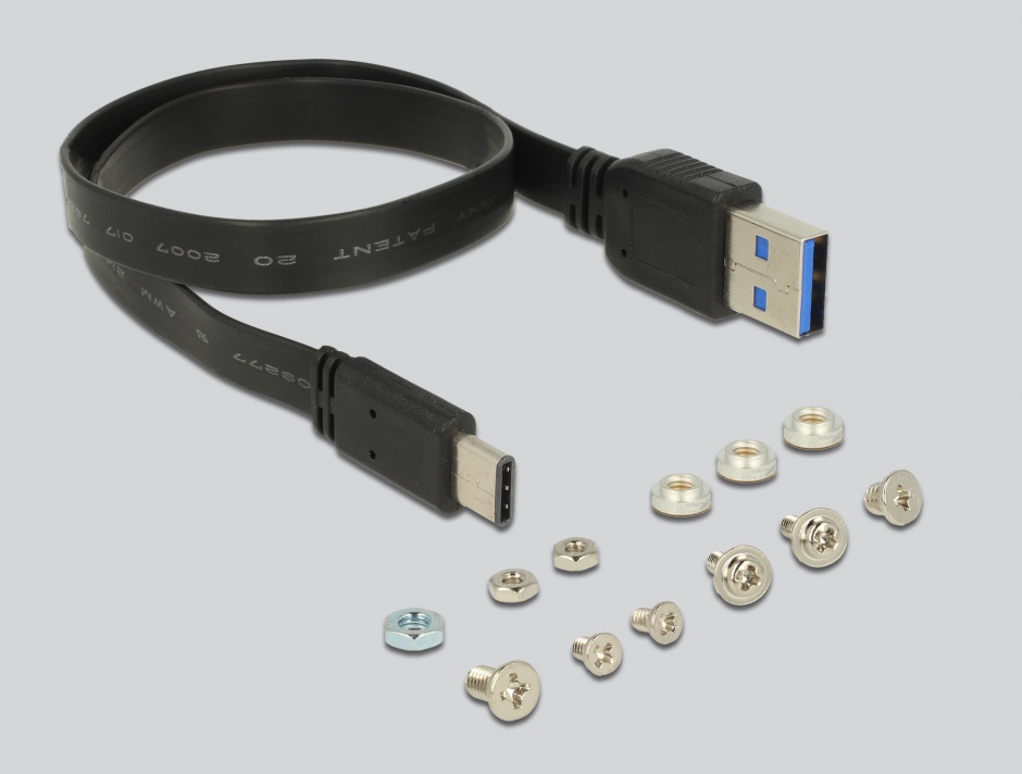 Imagine Convertor USB 3.1 Gen 2 tip C la 1 x SATA / 1 x M.2 Key B / 1 x mSATA, Delock 62993