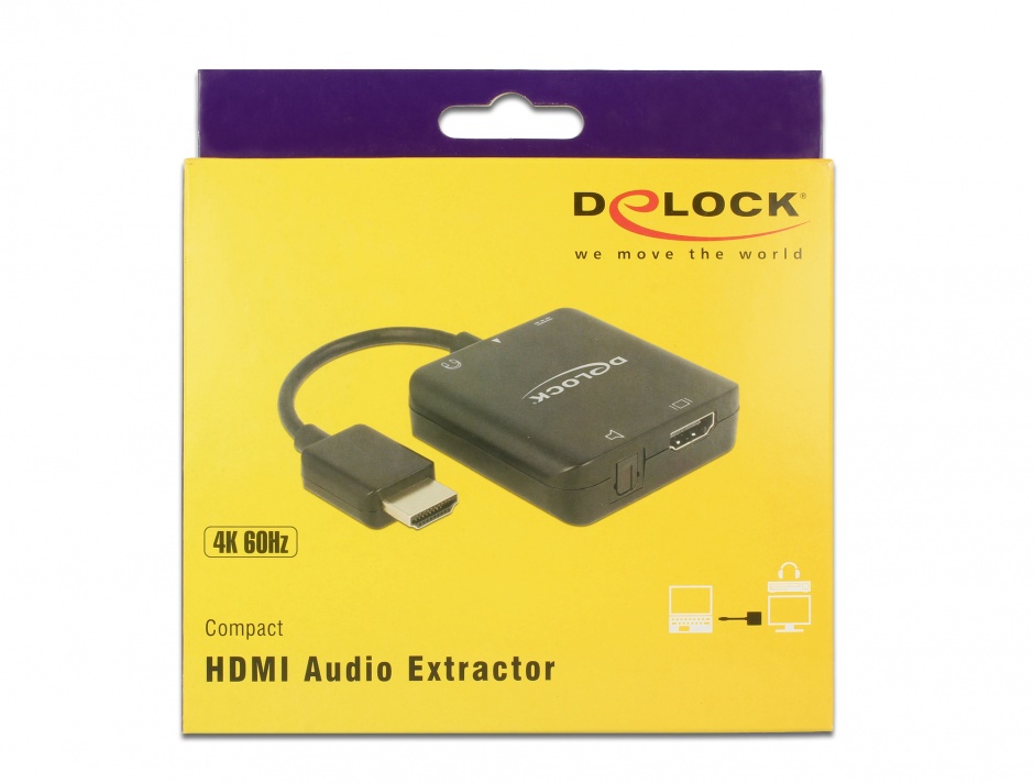 Imagine Extractor audio HDMI 4K 60 Hz compact, Delock 63276 