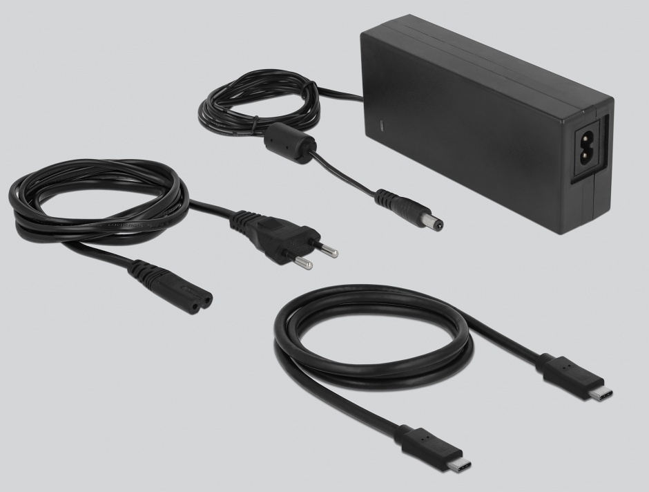 Imagine Docking Station USB 3.1-C pentru 4 x HDD/SSD SATA 2.5"+3.5", Delock 63930