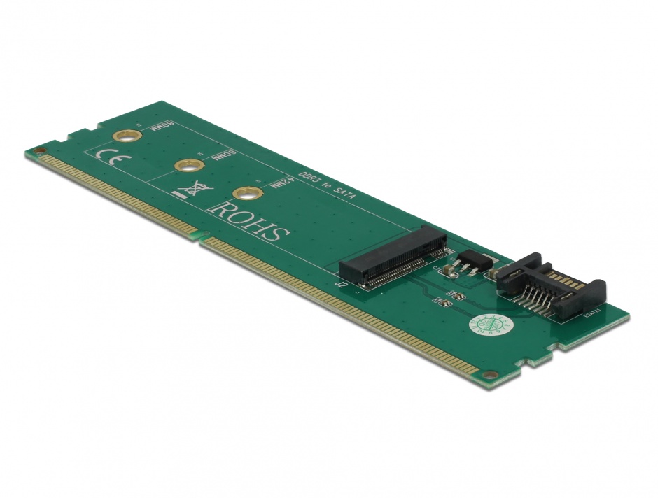Imagine Adaptor SATA + DDR3 la M.2 key B, Delock 63960