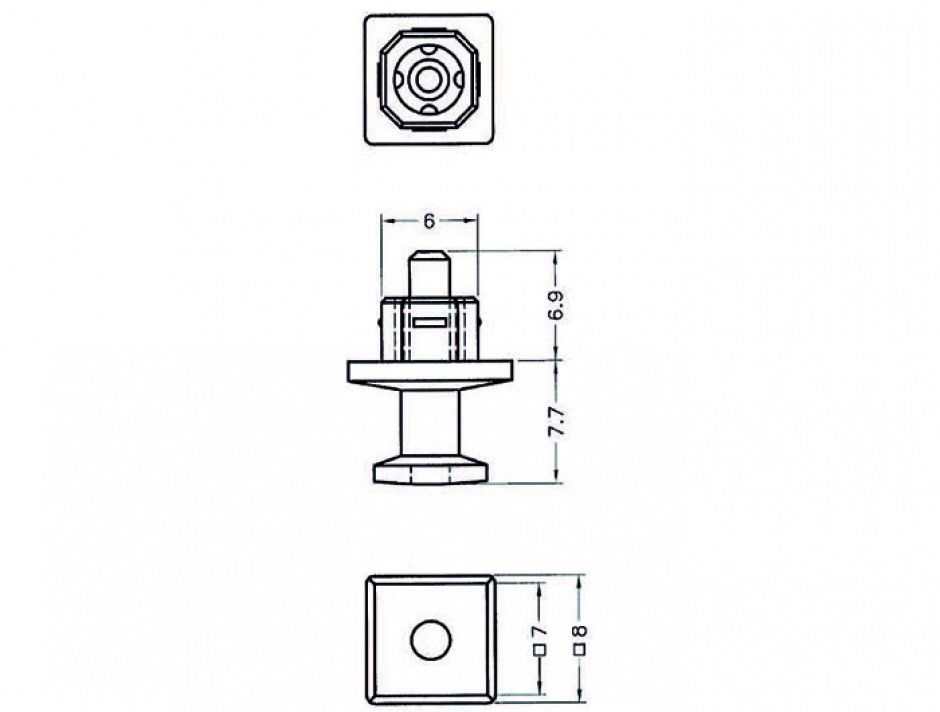 Imagine Protectie impotriva prafului pentru conector TOSLINK cu prindere Negru set 10 buc, Delock 64023