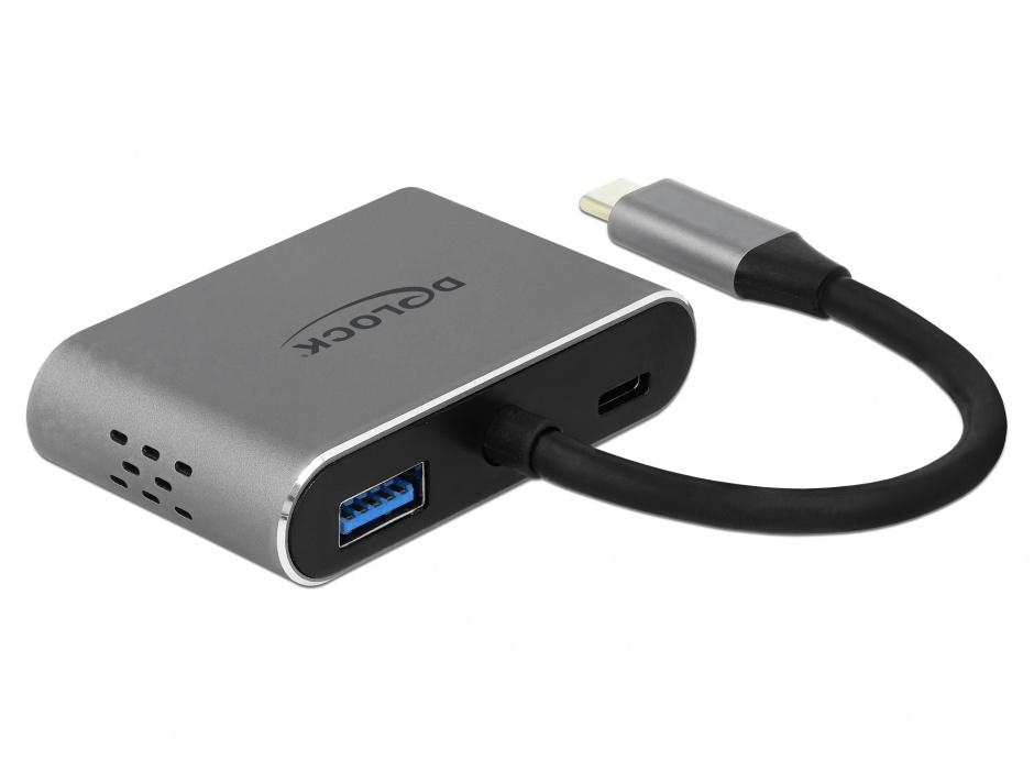 Imagine Adaptor USB-C la HDMI, VGA, 1 x USB 3.0, 1 x USB-C PD, Delock 64074