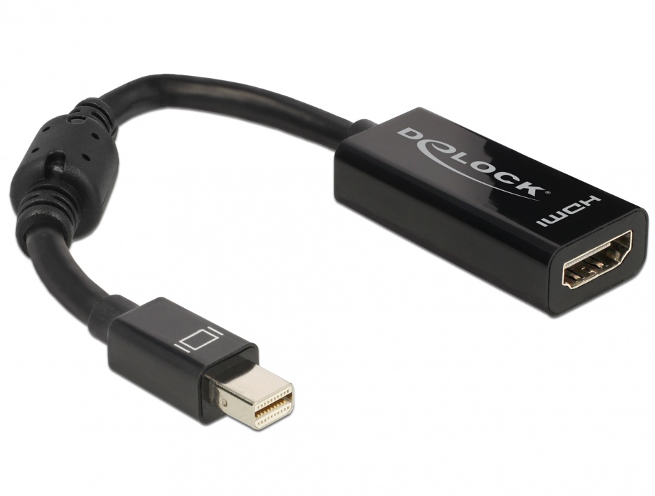Imagine Adaptor mini Displayport la HDMI pasiv T-M negru, Delock 65099