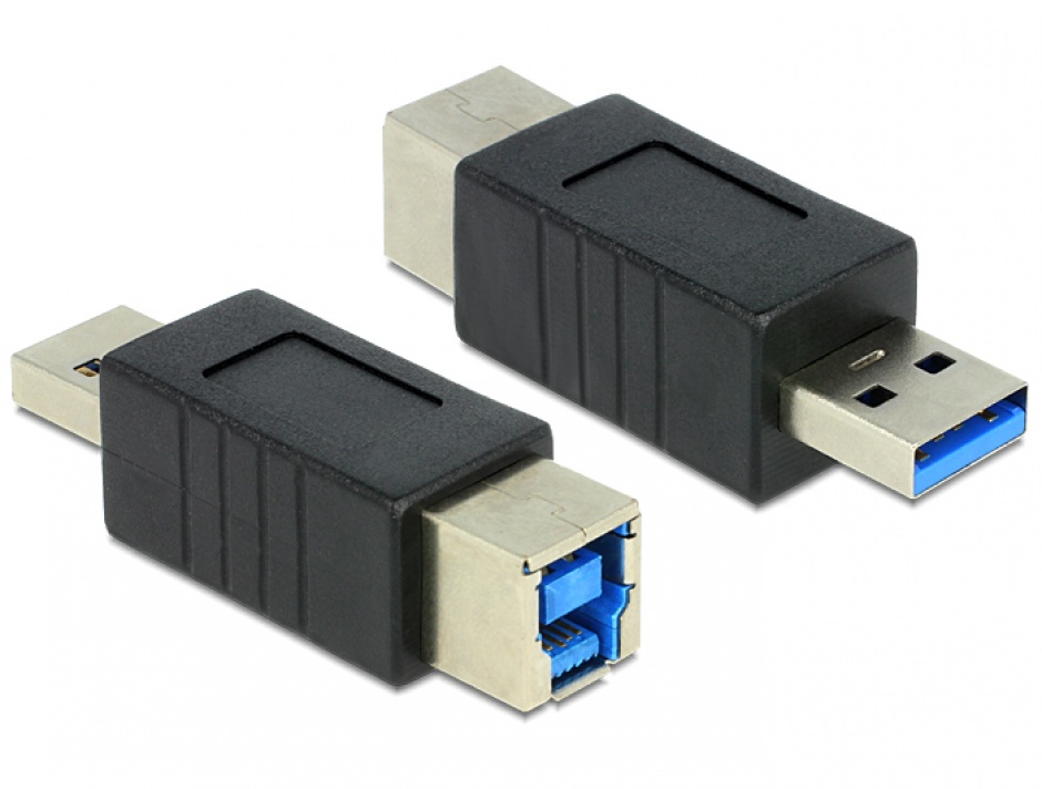 Imagine Adaptor USB 3.0 tip B la tip A M-T, Delock 65218