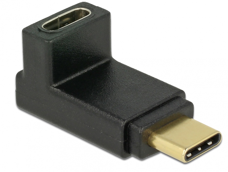 Imagine Adaptor USB-C 3.1 Gen 2 unghi 90 grade sus/jos, Delock 65914
