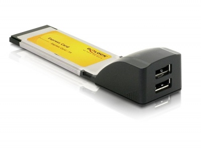 Imagine Placa ExpressCard Delock - 2 porturi USB 2.0, Delock 66202