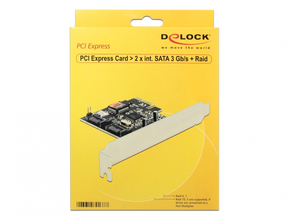 Imagine PCI Express cu 2 Porturi SATA II, Raid, Delock 70137