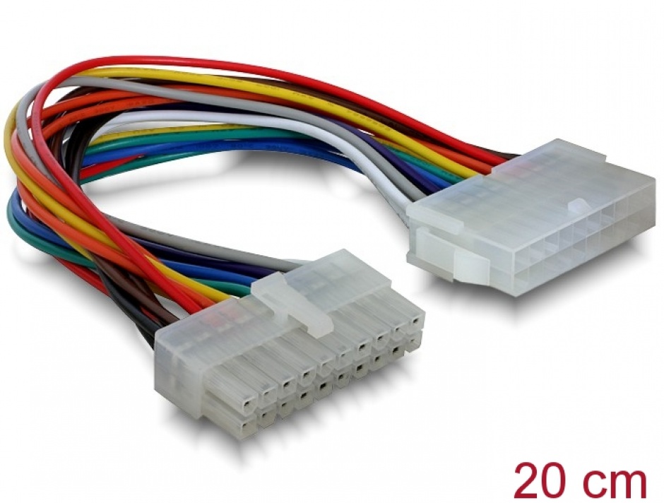 Imagine Cablu prelungitor 20 pini pentru placa de baza ATX, Delock 82120