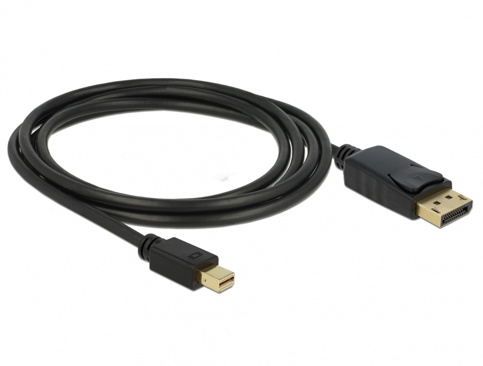 Imagine Cablu mini DisplayPort la DisplayPort v1.2 4K T-T ecranat 2m, Delock 82438
