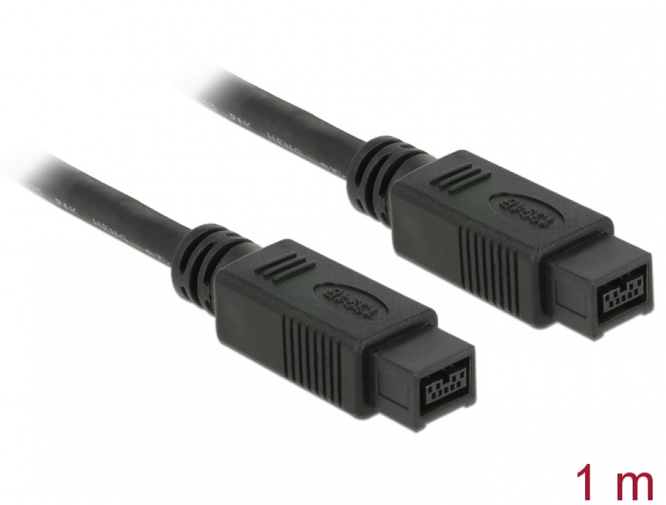 Imagine Cablu Firewire 9 pini la 9 pini 1m, Delock 82598