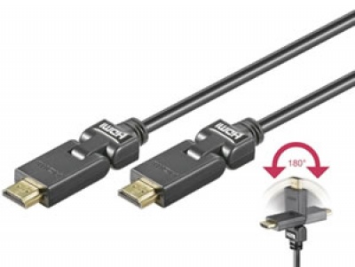 Imagine Cablul Delock HDMI 1,5 m, unghi la 180 grade
