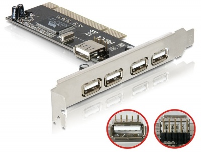 Imagine Placa PCI 5 porturi USB 2.0, Delock 89028