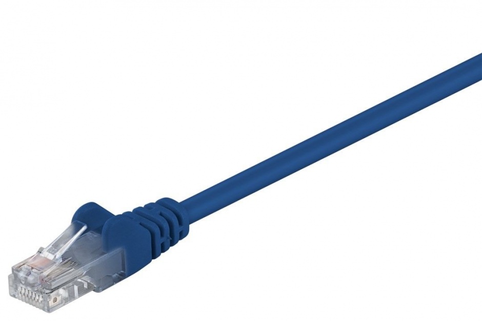 Imagine Cablu retea UTP cat 5e 0.25m Albastru, SPUTP002B
