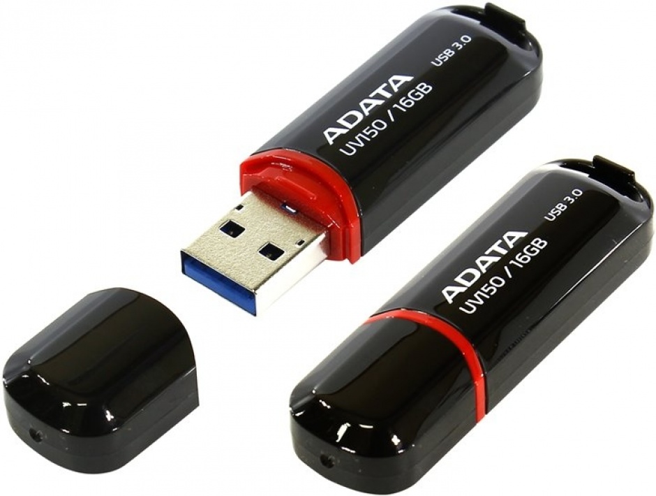 Imagine Stick USB 3.0 cu capac 16GB UV150 Negru, ADATA-1