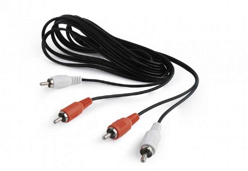 Imagine Cablu audio 2 x RCA la 2 x RCA T-T 15m, Gembird CCA-2R2R-15M