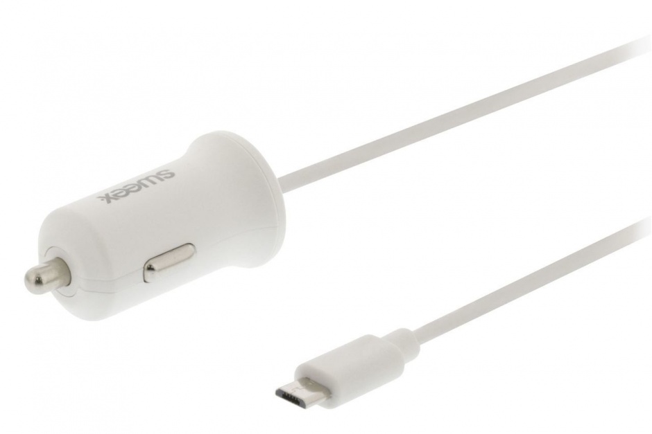Imagine Incarcator auto USB-C 3A 1m Alb, Sweex CH-010WH