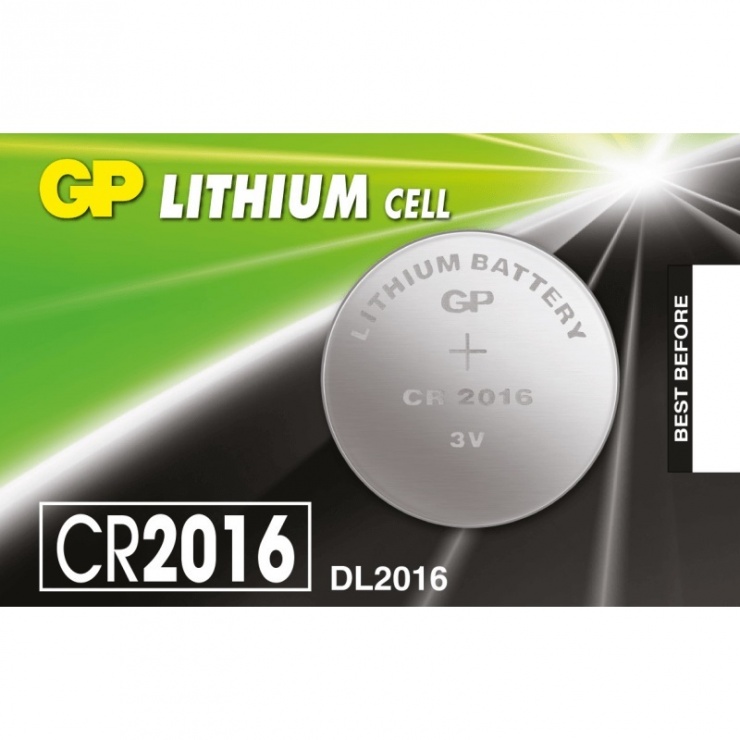 Imagine Baterie Litiu CR2016 3V, GP Batteries