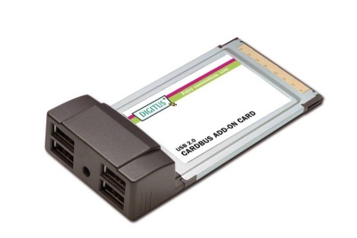 Imagine Placa PCMCIA - USB 2.0, 4 porturi, Digitus DS-32220