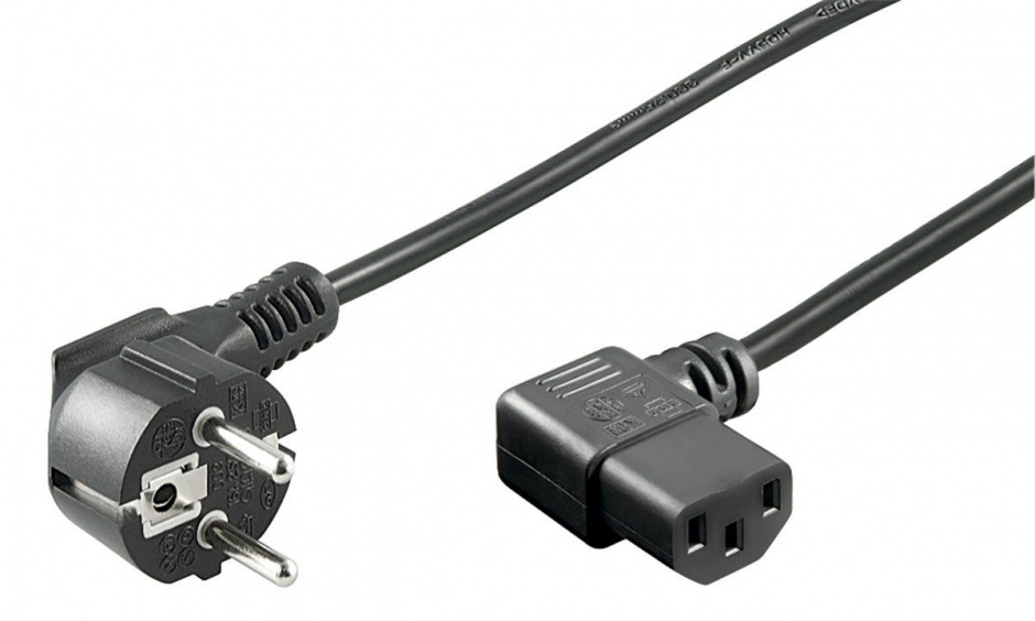 Imagine Cablu de alimentare PC C13 230V unghi 90 grade 3m, KPSP3-90