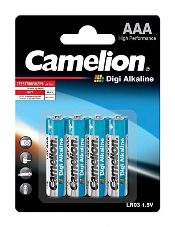 Imagine Set 4 baterii AAA LR3 1.5V Digi Alkaline, Camelion