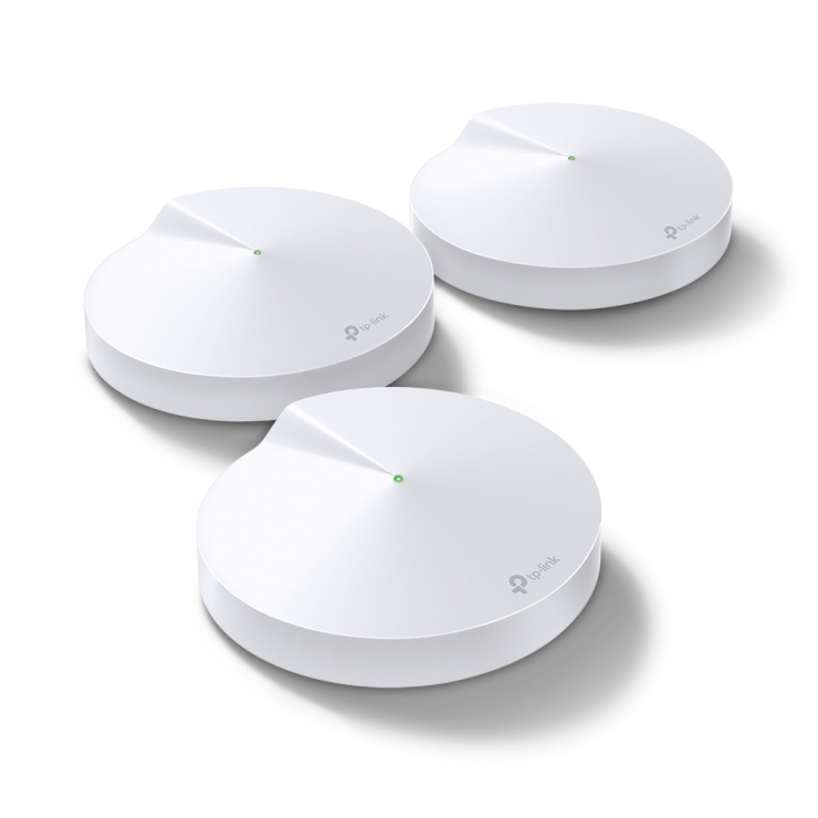 Imagine AC1300 Sistem Mesh Wi-Fi Gigabit pentru întreaga casa, TP-LINK Deco M5(3-PACK)