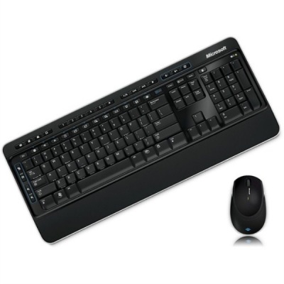 Imagine Kit Microsoft tastatura si mouse, Wireless, MFC-00021, negru