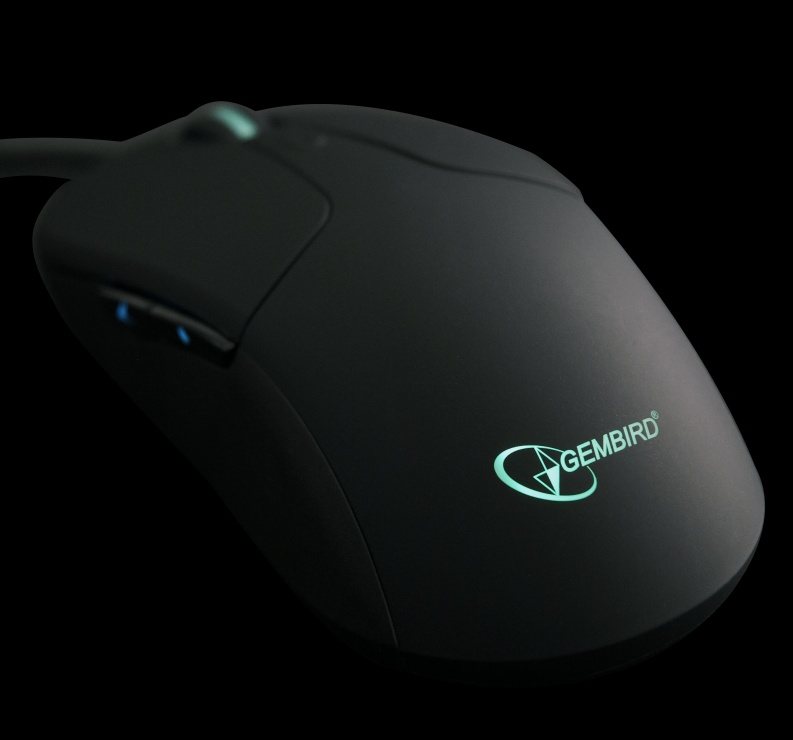 Imagine Mouse USB optic iluminat Negru, Gembird MUS-UL-01