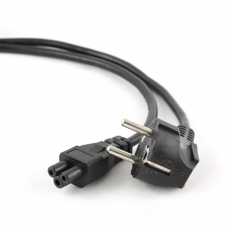 Imagine Cablu de alimentare Schuko la C5 Mickey Mouse 2.5m Negru, Gembird PC-186-ML12-2.5M