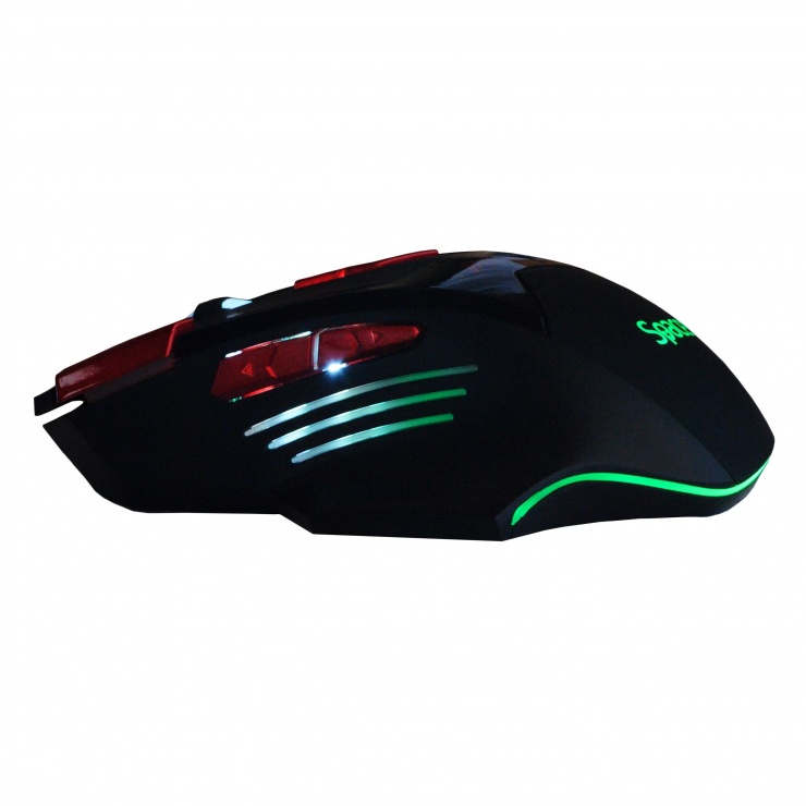 Imagine Mouse gaming USB optic iluminare RGB, Spacer SP-GM-02