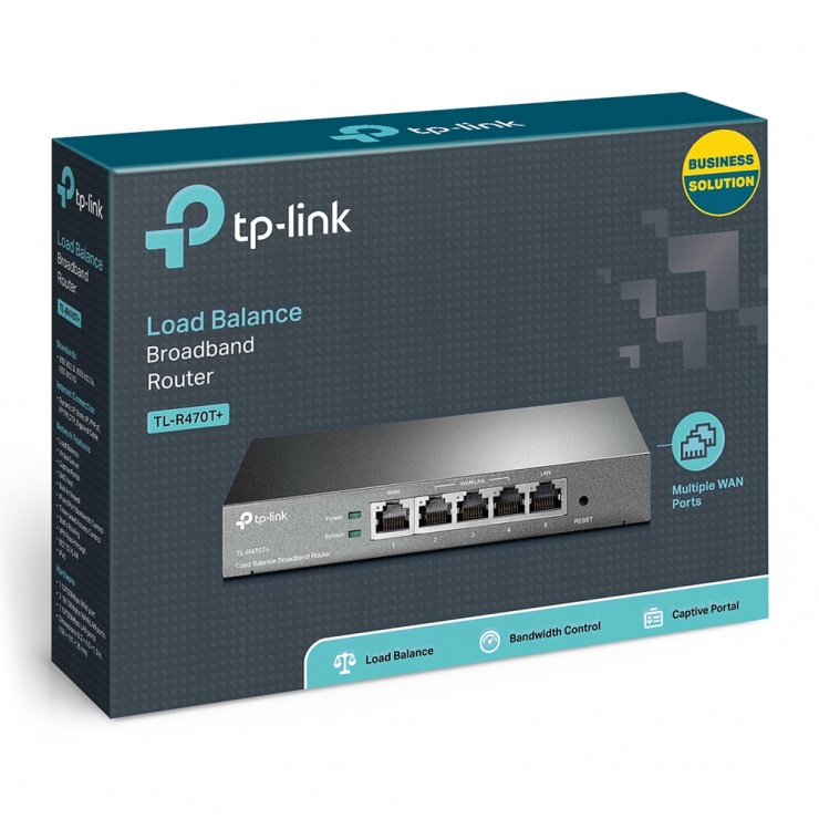 Imagine Router Broadband Load Balance, TP-LINK TL-R470T+-2