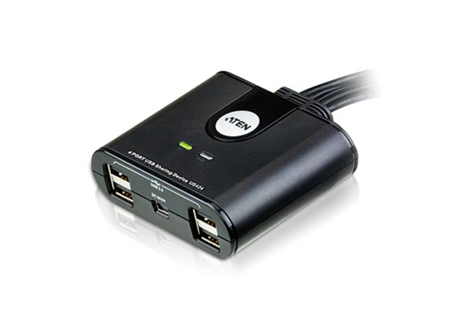 Imagine Switch automat USB 2.0 4 PC x 4 periferica, ATEN US424