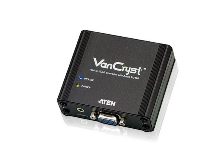 Imagine Convertor VGA la HDMI cu audio, Aten VC180