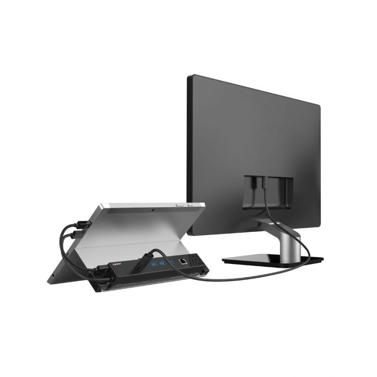 Imagine Docking Station Mini Displayport & USB 3.1 pentru tableta la HDMI, USB 3.1, Gigabit LAN, Lindy L4323