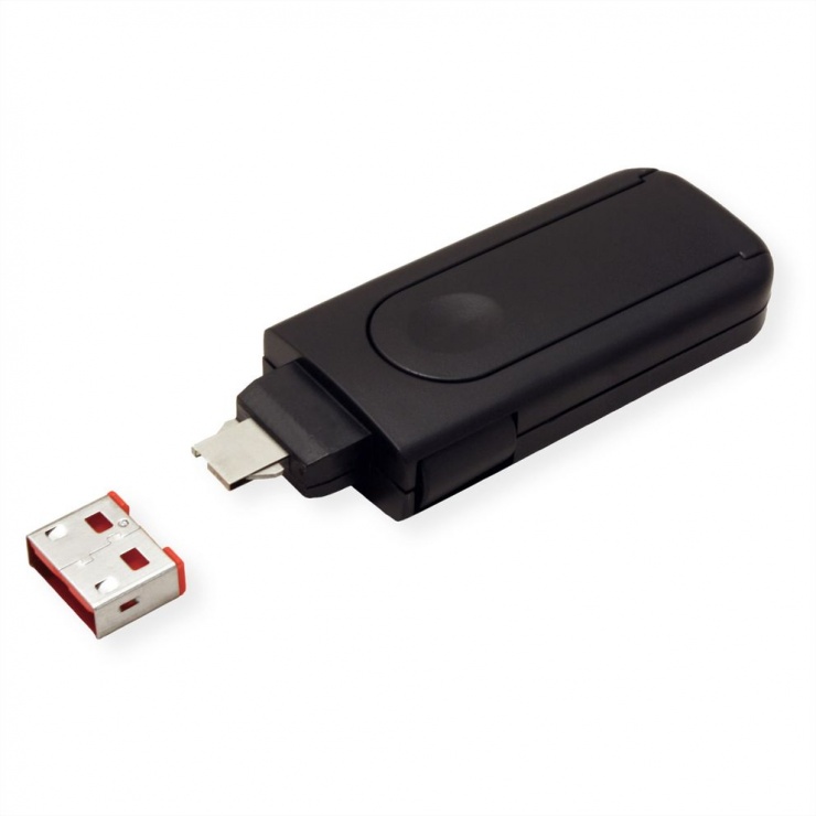 Imagine Cheie pentru securizarea portului USB + 4 blocatoare, Roline 11.02.8330