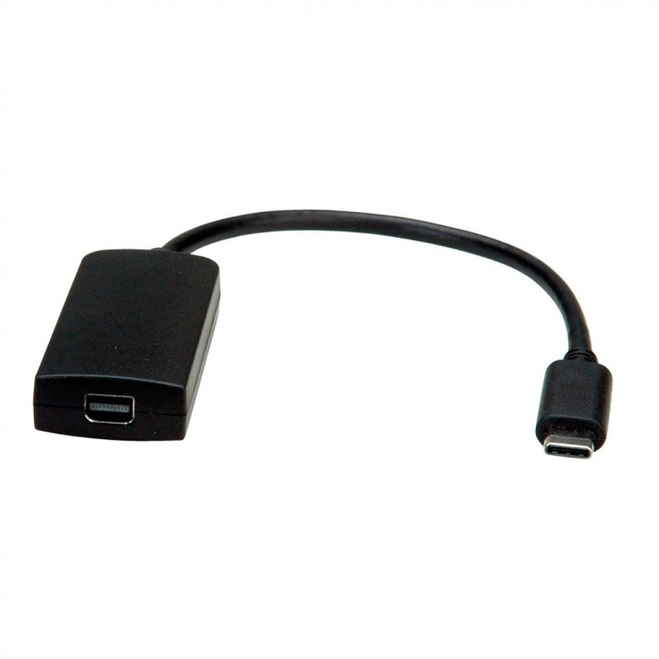 Imagine Adaptor USB-C la Mini Displayport 1.2 T-M Negru, Value 12.99.3226