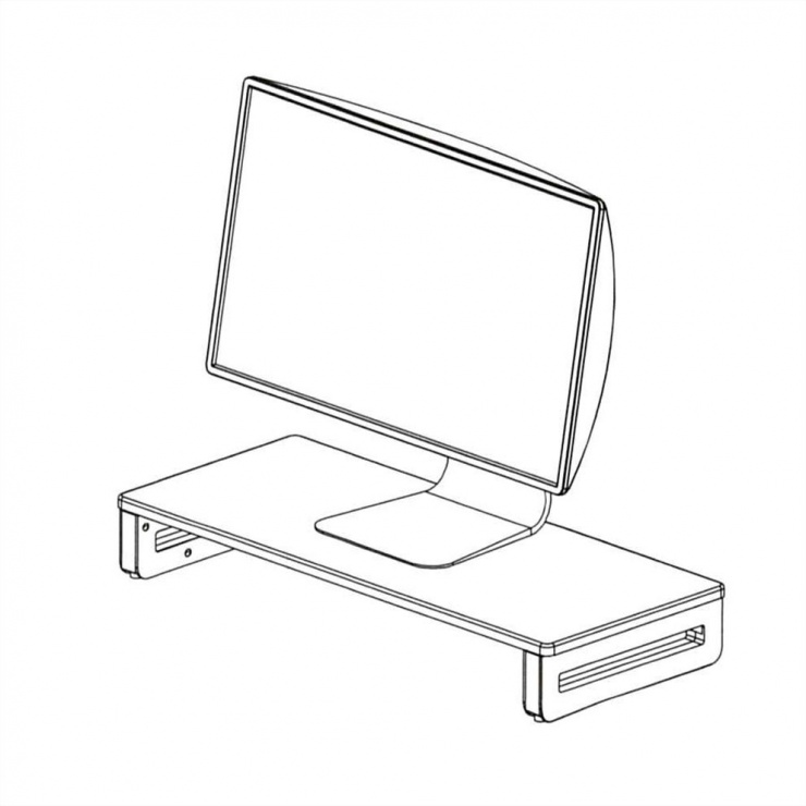 Imagine Stand pentru monitor/laptop Negru, Value 17.99.1340