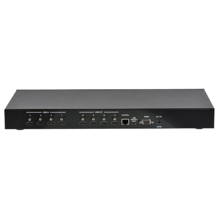 Imagine Matrix Switch 4x4 HDMI with Video Wall Scaling, Lindy L38131