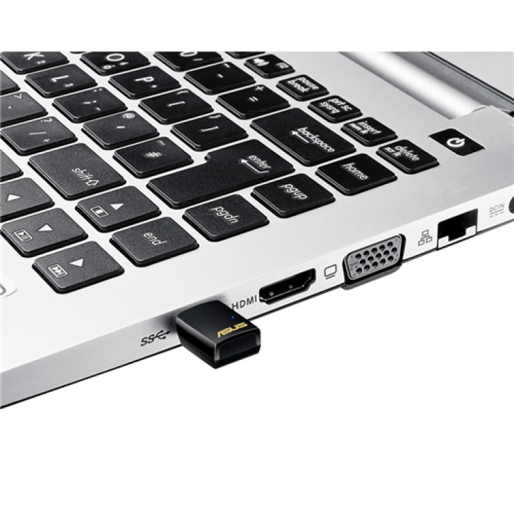 Imagine Adaptor USB 2.0 Wi-Fi Dual-Band Wireless AC600, ASUS USB-AC51